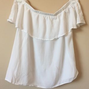 White off the shoulder top